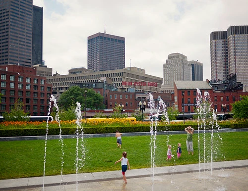 Parks in Boston , Rose Kennedy Fitzgerald Park