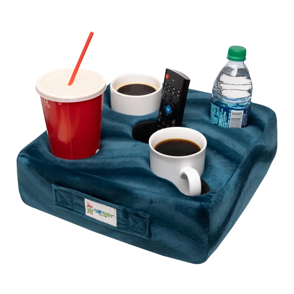 Cup Cozy Deluxe Drink Holder Pillow -Best Couch Cup Holders
